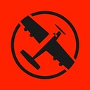 Black Airplane logo